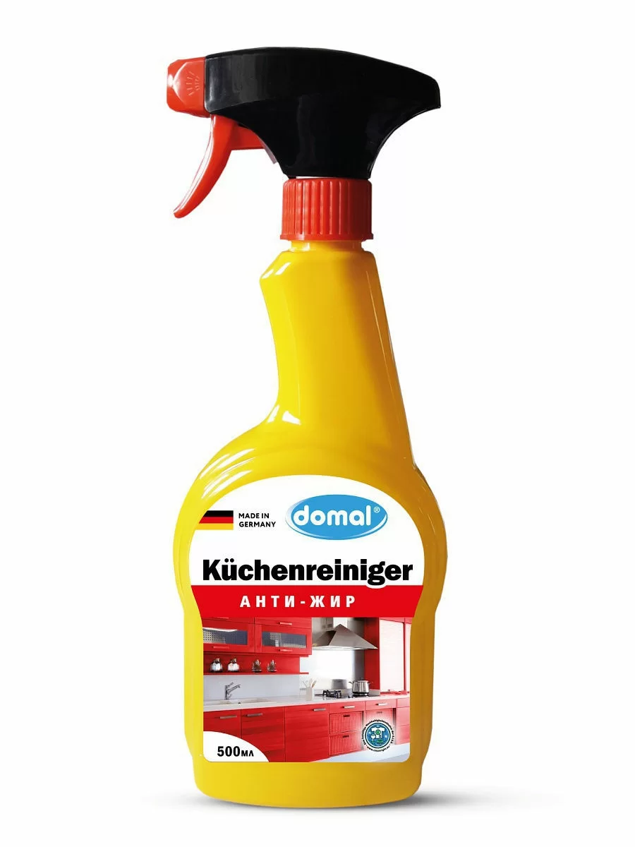 Средство Domal для чистки кухоных поверхностей и предметов с активным растворителем жира 500мл