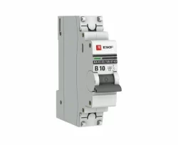 Выключатель автомат Ekf proxima 1p 10а (b) 4.5ka mcb4763-1-10b-pro ba 47-63