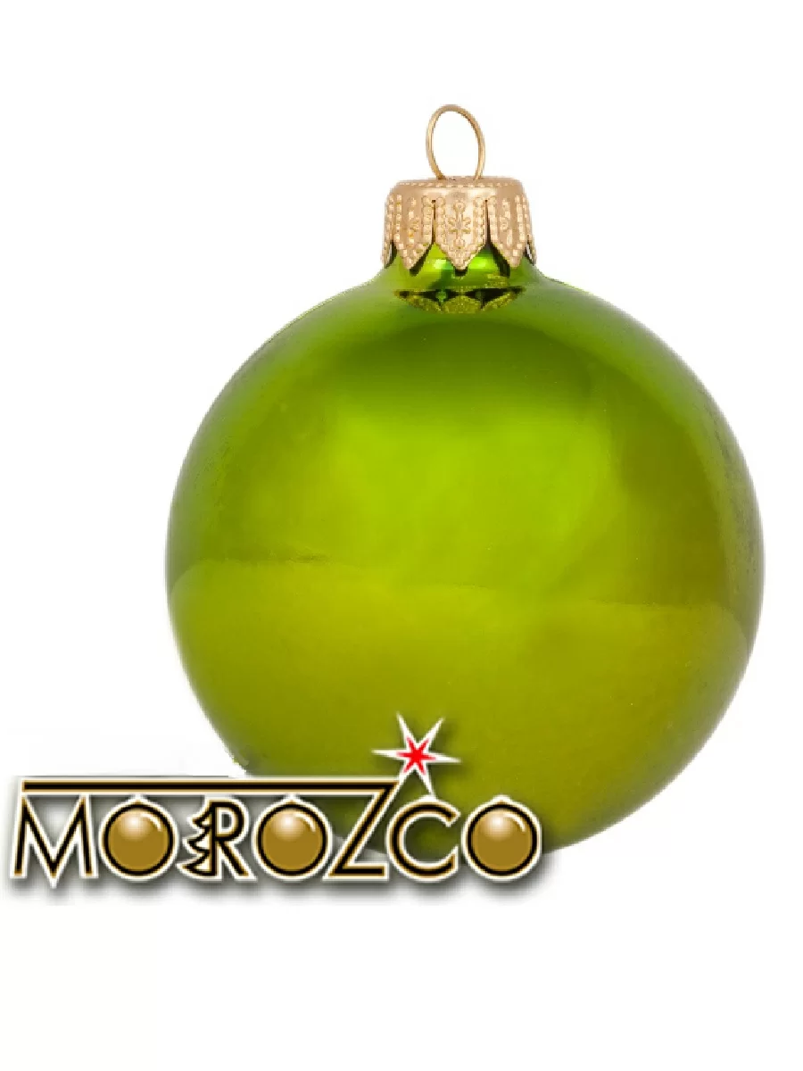 Набор шаров MOROZCO Новогодних ТН55107, в упаковке, зеленых глянцевых, 55 мм*6 штук 