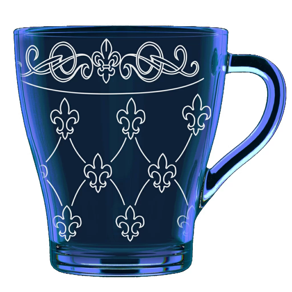 Кружка для чая Декостек Французская лилия Ночное небо 250мл арт.1649-нг