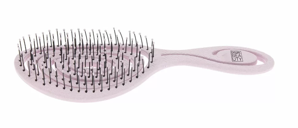 Щетка для волос Dewal Beauty Eco-Friendly Lilac Улитка продувная с нейлоновым штифтом