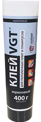Клей для потолочных покрытий VGT 0.4 кг туба 