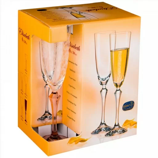 Набор фужеров для шампанского Crystalex CZ s.r.o. Bohemia элизабет 6х200мл
