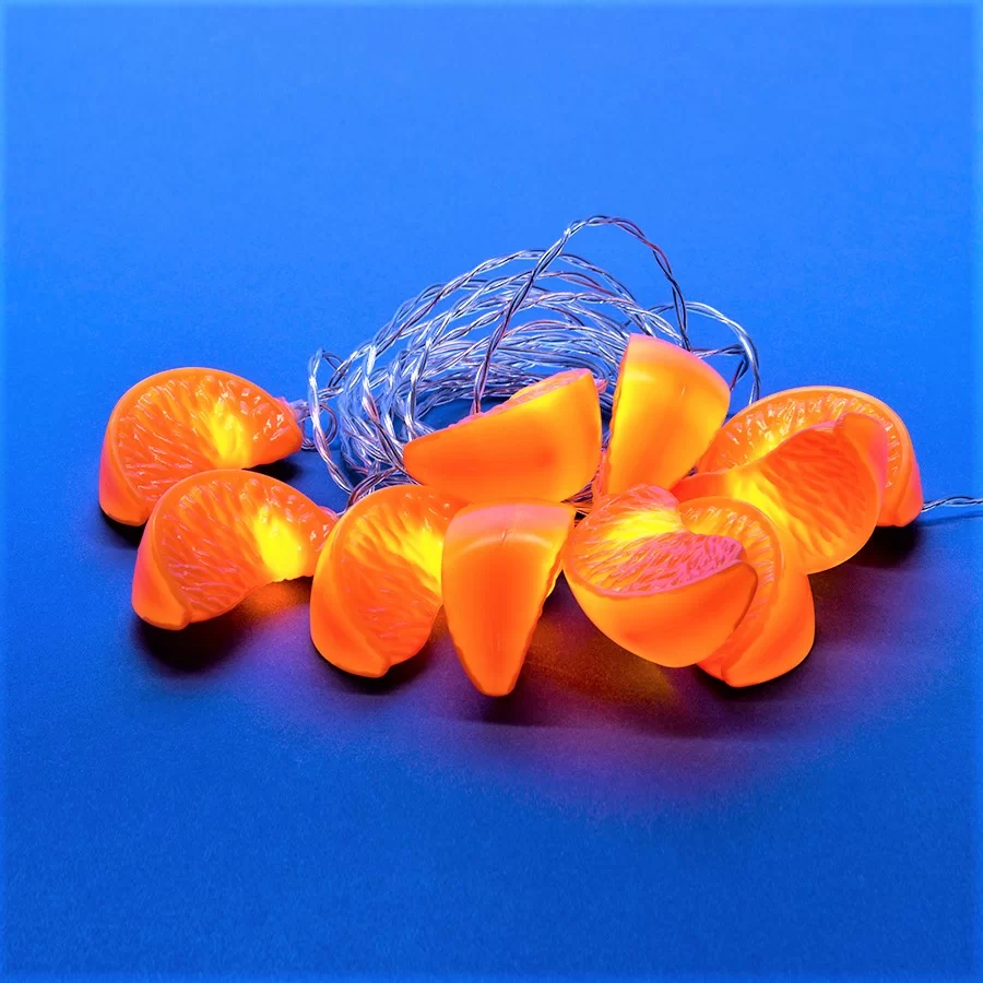 Электрогирлянда интерьерная Uniel Апельсин светодиодная, 10 диодов, 4 м ULD-S0400-010/STB/2AA warm white orange