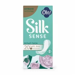 Прокладки ежедневные Ola Silk Sense Light Deo Белый пион 20шт