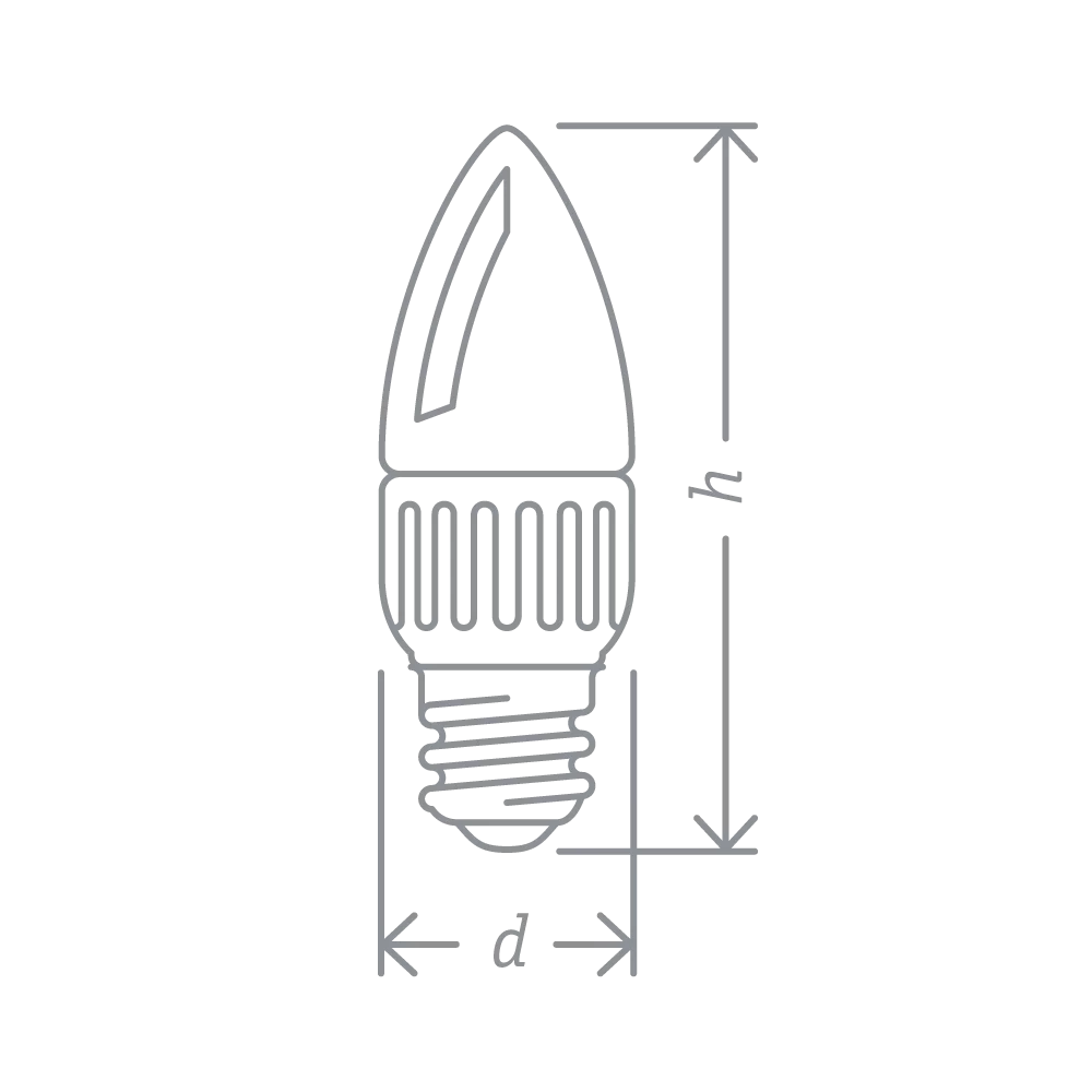 Светодиодная лампа Navigator NLL-P-C37-5-230-4K-E14-FR 94482