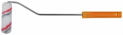 Валик Fit полиакрил 100х6мм d15/35 ворс 10мм ручка 400мм бел.с сер.и красн.полосками