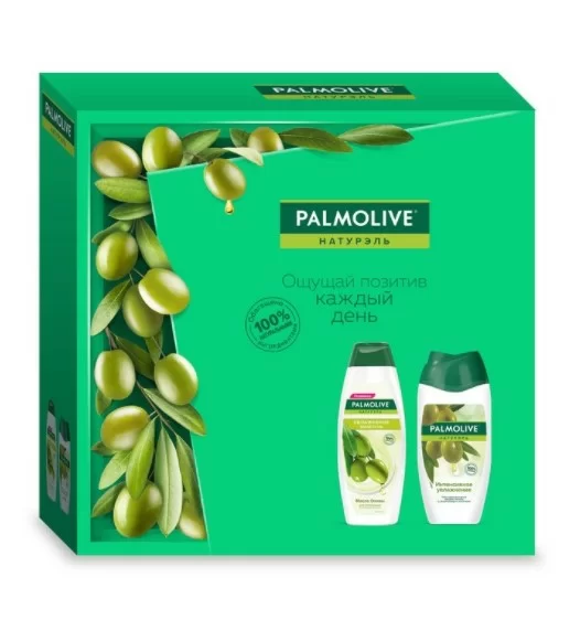 Подарочный набор Palmolive увлажняющий с маслом оливы гель д/д 2*250мл