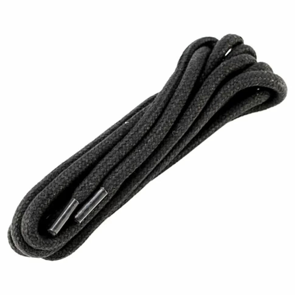 Шнурки Tarrago 120см круглые х/б пропитанные черные