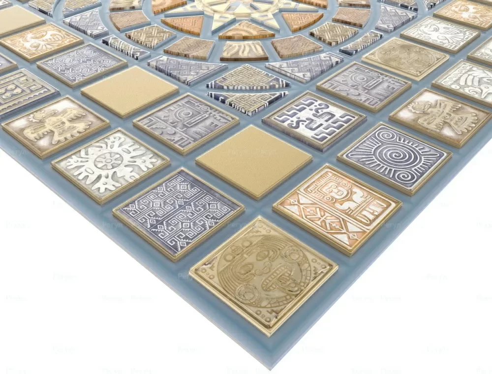 Панель листовая Регул пвх мозаика медальон синий 48х95см 