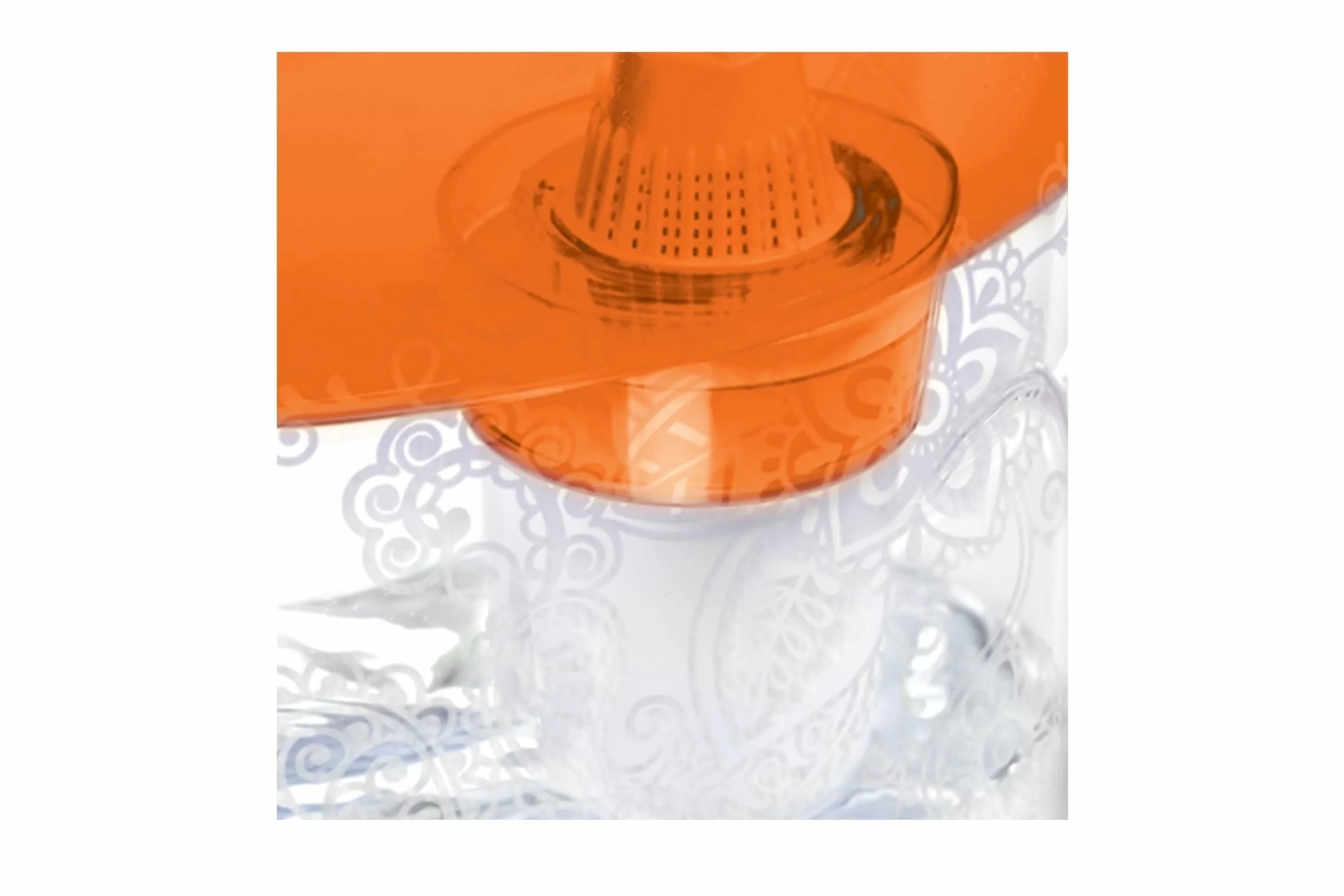 Водоочиститель кувшин Барьер Танго 2.5 л оранжевый с узором