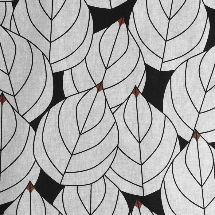 Комплект постельного белья Этель Black leaves поплин дуэт семейный 70х70 см 9423674 Комплект постельного белья Этель Black leaves поплин дуэт семейный 70х70 см 9423674