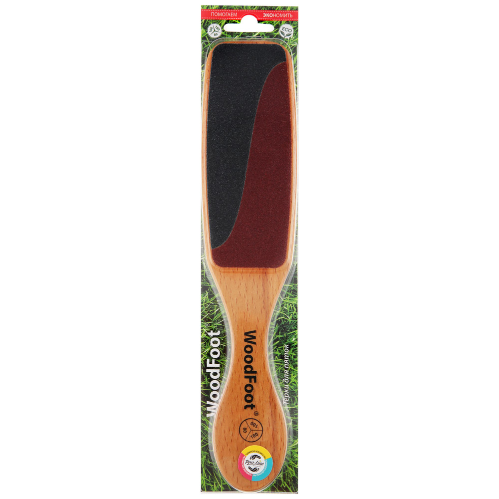 Тёрка для ног деревянная WoodFoot buk-mix-1-ut