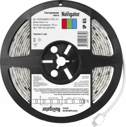 Лента светодиодн.navigator 5м nls-5050rgbm30-5-ip65-12v 71834