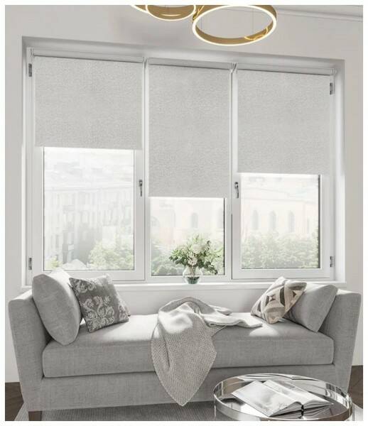 Мини ролета блэкаут Legrand Кристалл серый 90*175 см 