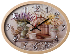 Часы настенные кварцевые Рубин Прованс 2720-117 бежевый