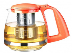 Чайник заварочный TimA имбирь стеклянный оранжевый 750мл