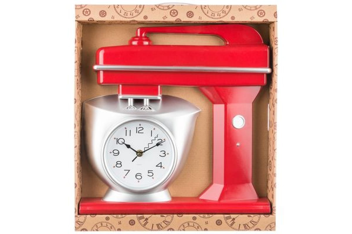 Часы настенные Lefard Chef kitchen 39 см красные кварцевые 220-360 Часы настенные Lefard Chef kitchen 39 см красные кварцевые 220-360
