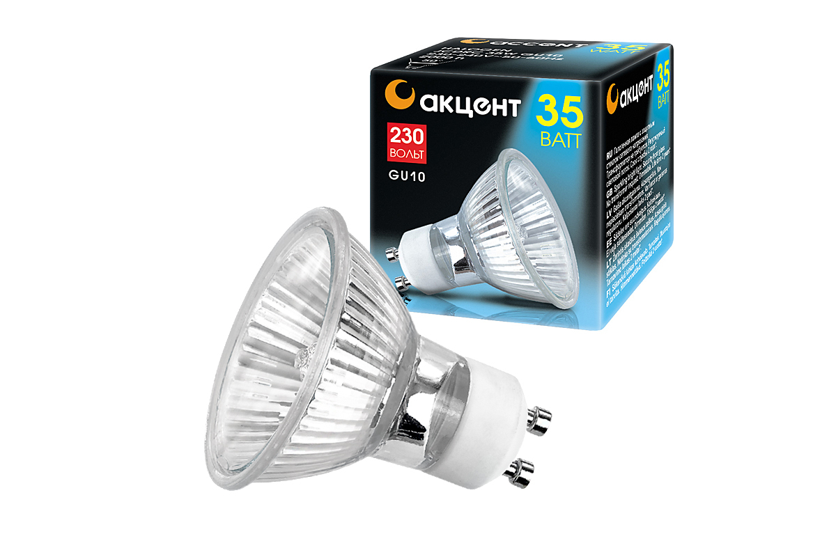 Лампа Акцент gu10 35w 230b с отражателем jсdr