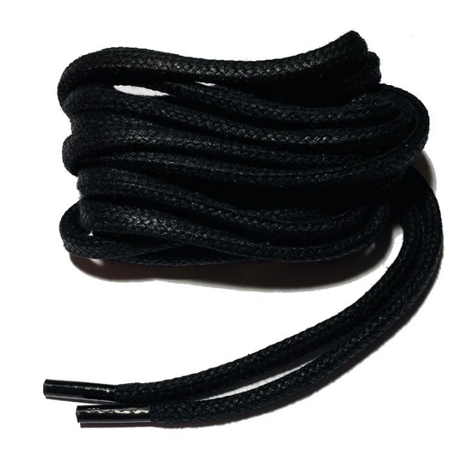 Шнурки CORBBY 120см круглые толстые черные   с доставкой .