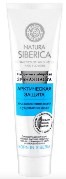 Зубная паста Natura Siberica арктическая защита 100г