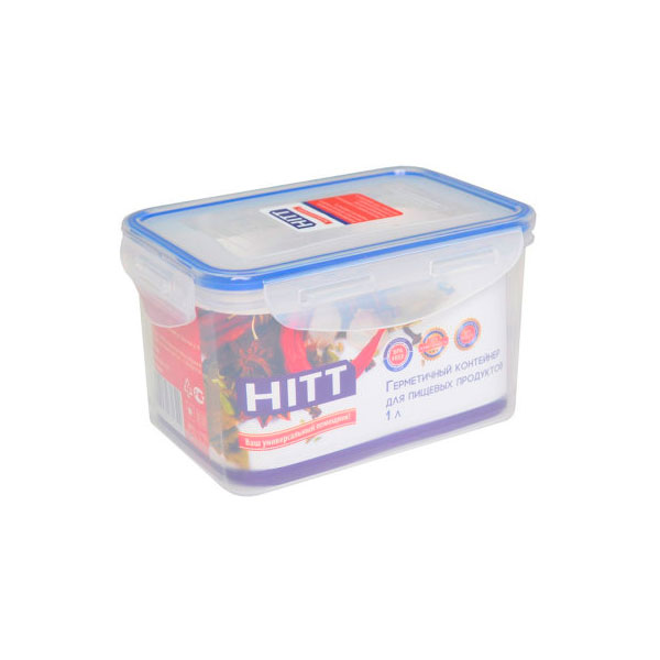 Контейнер для продуктов Hitt 1.0л прямоугольный