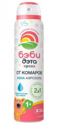 Дэта-аква бэби аэрозоль от комаров 2в1 100мл от 1года