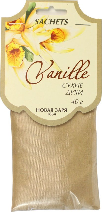 Духи сухие Новая заря Ваниль 40 г саше на ярлыке Духи сухие Новая заря Ваниль 40 г саше на ярлыке