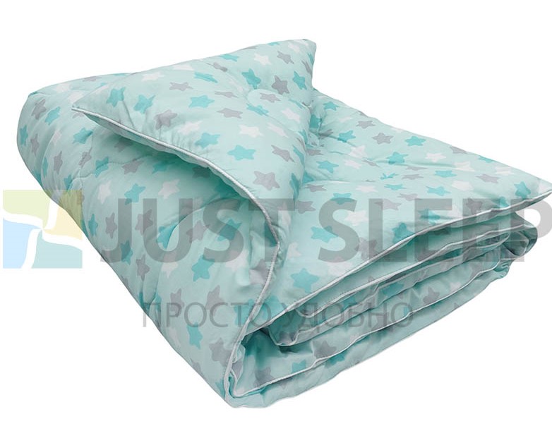 Детское одеяло Primavelle Just Sleep Лежебока 110х140 см бирюзовое