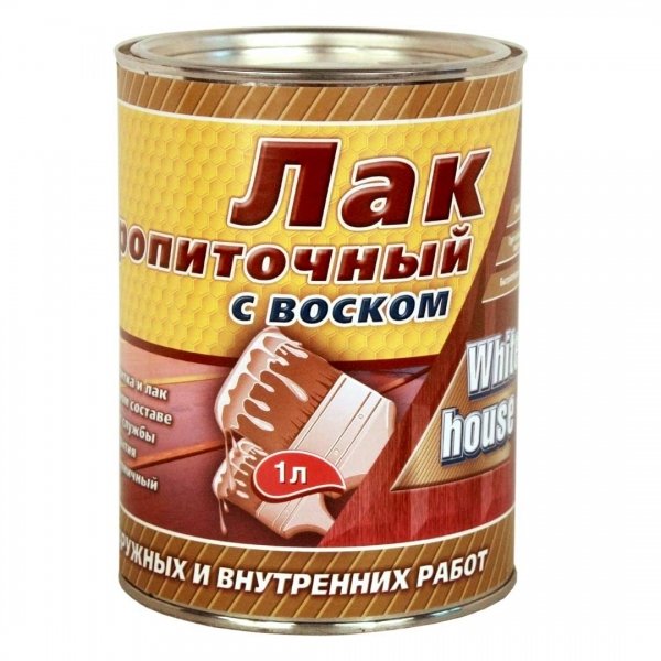 Лак пропиточный с воском White House 1 л тик Лак пропиточный с воском White House 1 л тик