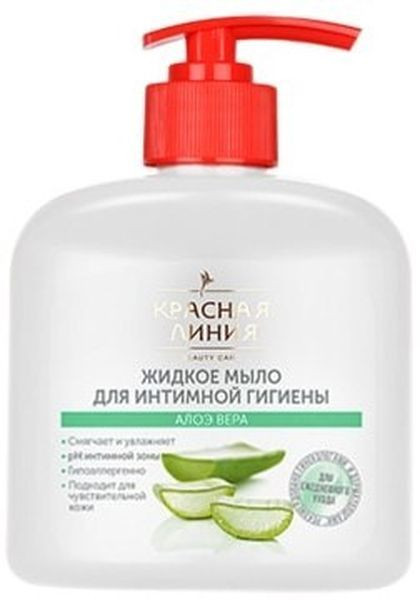 Красная линия мыло д/интимн.ухода алоэ вера 250г