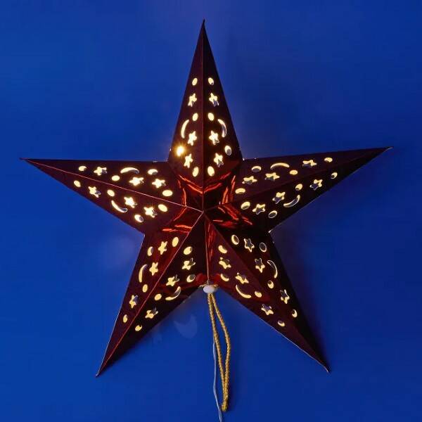 Фигура Uniel Uld-h4545-005/sta/2aa warm white ip20 Красная звезда red star