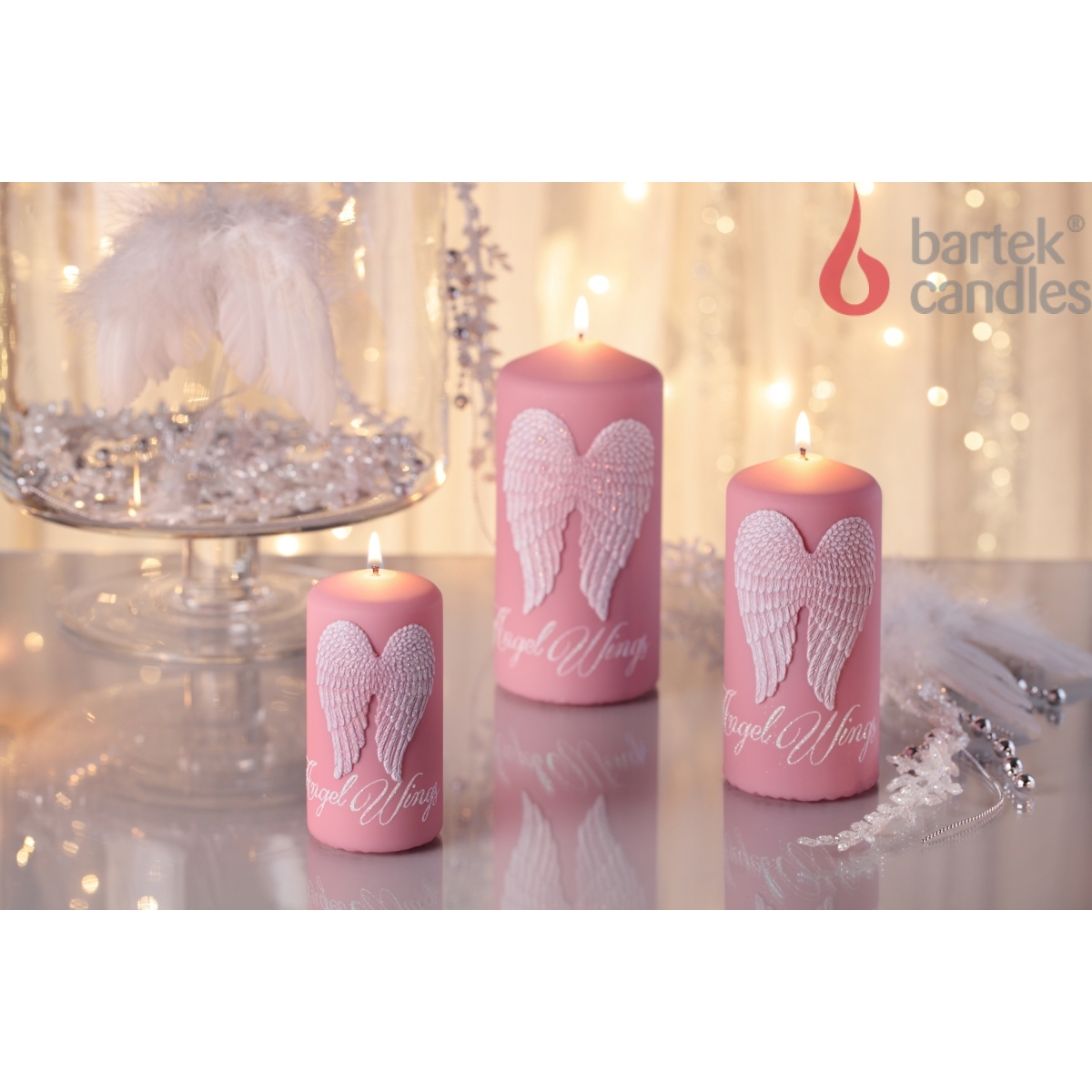 Свеча колонна Bartek Ангельские крылья Angel Wings 50x100