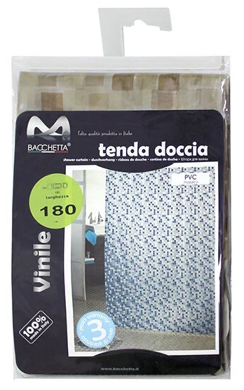 Штора для ванной Bacchetta Mosaico 180Х200 бежевый 3011