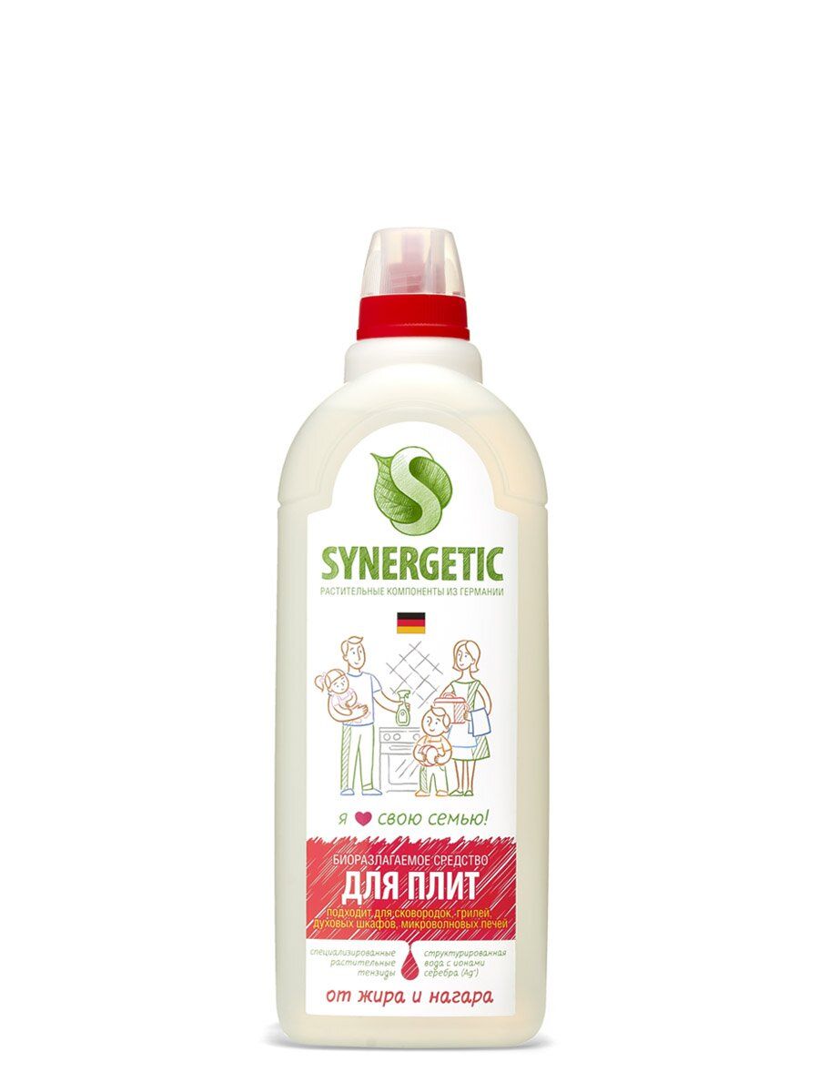 Гель Synergetic 1л для кухонных плит и поверхностей