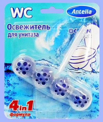 Освежитель для унитаза Antella 4 в 1 в ассортименте