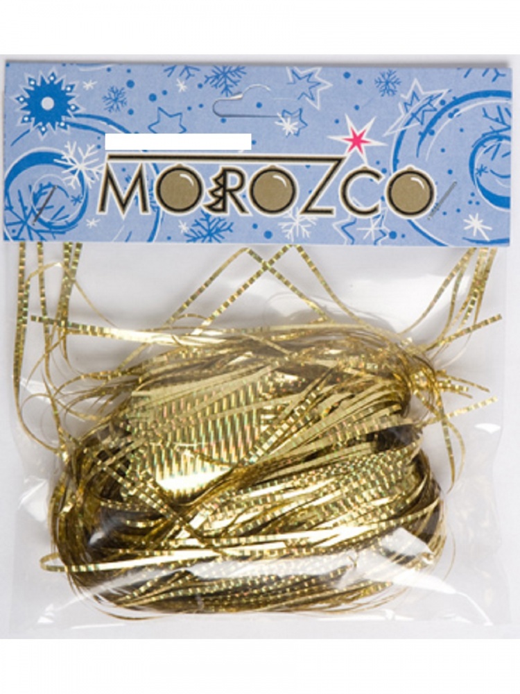 Дождик золотой голография MOROZCO 1.5 м ДГ101502-25