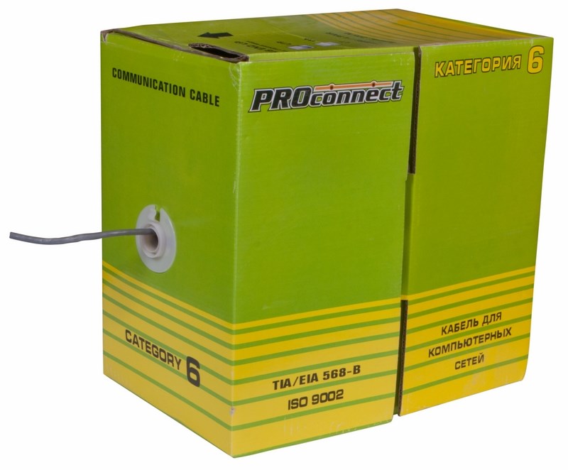 Кабель Proconnect utp cat6 4pr 23awg cca 01-0047-3