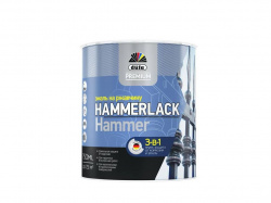 Эмаль алкидная по ржавчине Düfa Premium Hammerlack 0.75 л белая гладкая