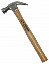 Молоток плотницкий с деревянной ручкой 8oz Nikona