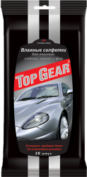 Top Gear Влажные салфетки для стекол, зеркал и фар, 30 шт.