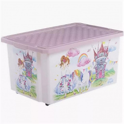 Ящик для игрушек Little Angel 17л сказочная принцесса