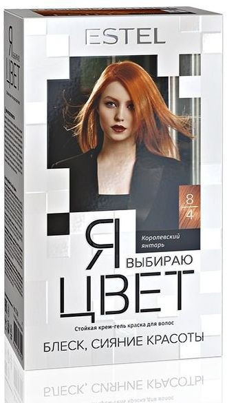 Estel я выбираю цвет крем-гель краска д/вол.корлевский янтарь 8/4