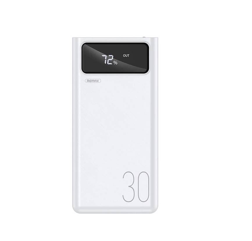 Аккумулятор внешний Remax Mengine Series RPP-112 30000mAh 4USB 2Type-C 2.1A пластик белый