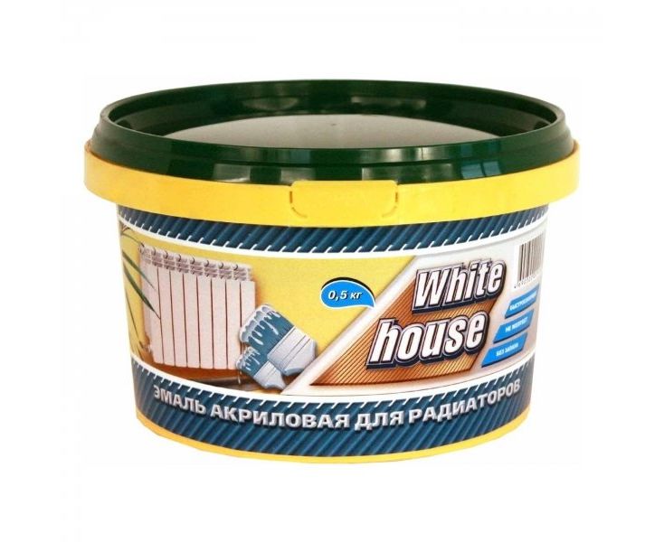 Эмаль акриловая  для радиаторов White House 0.5 кг белая