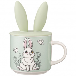 Кружка Lefard honey bunny силиконовая крышка 350мл