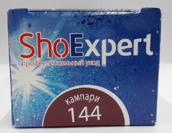 Крем для обуви ShoExpert 75мл кампари тюбик с губкой