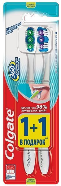 З/щ Colgate 360 суперчист.1+1 средн.