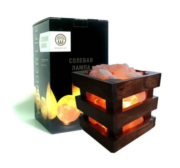 Лампа солевая Wonder Life Wood 4 кг SLL-12070-W1 Лампа солевая Wonder Life Wood 4 кг SLL-12070-W1