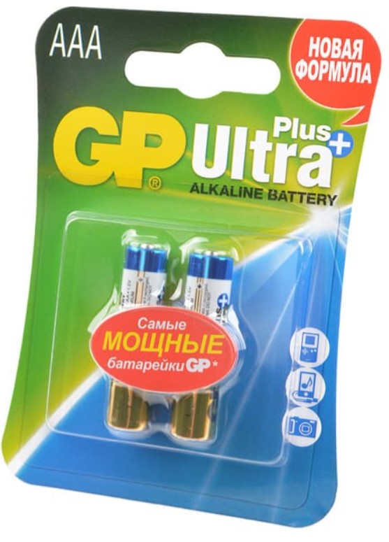Элемент питания gp ultra+ 24a aaa/lr03х2шт Элемент питания gp ultra+ 24a aaa/lr03х2шт